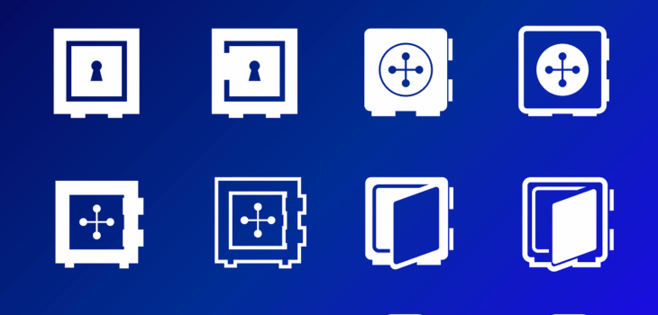 Free safe nature lock vector
