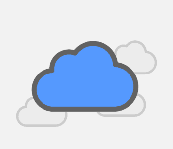 Free cloud storage icon vector