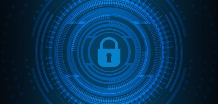 Free cyber security technology network illustration