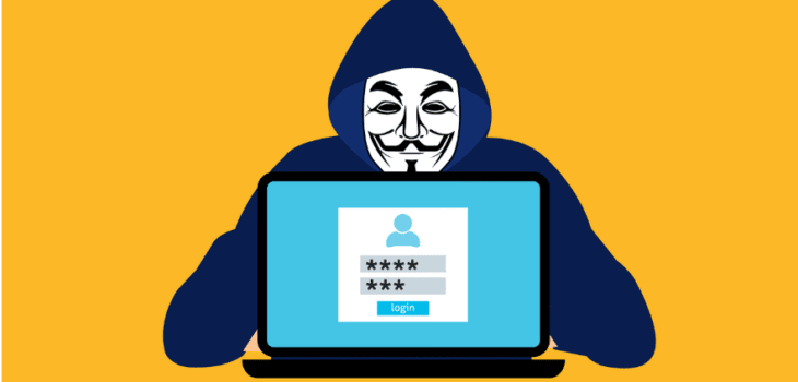Free hacker anonymous cybersecurity vector