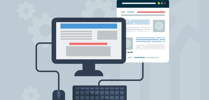 Free web design user interface website illustration