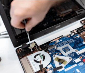 computer being repaired